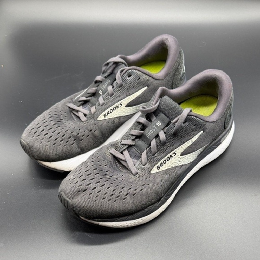 Brooks Running Shoes‎ Womens 8 Wide Ghost 16 Grey White Neutral Athletic